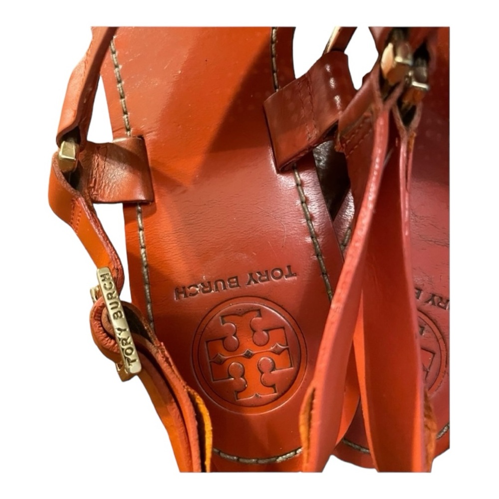 Tory Burch Women Carpi Preferred Logo
Leather Thong Sandals Size 8 - Picture 6 of 9
